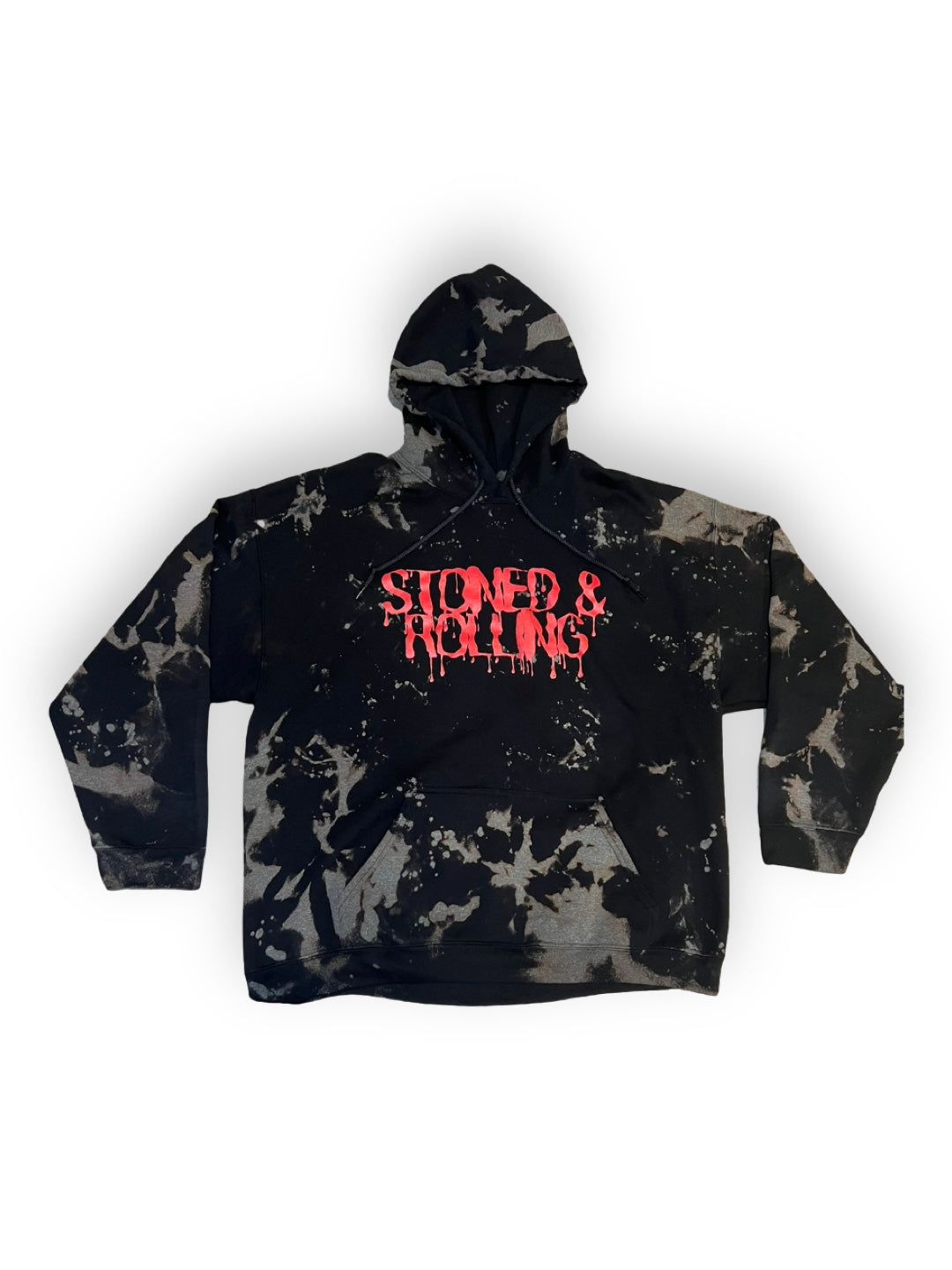 Acid washed Stoned & Rolling hoodie (Large)