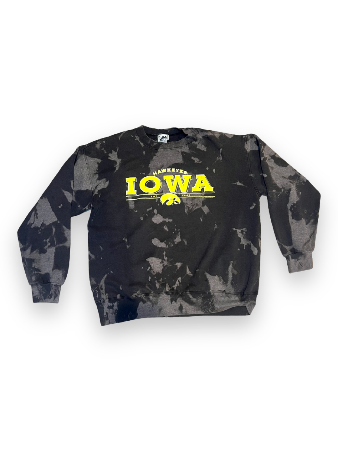 Acid washed Iowa Hawkeyes sweatshirt (large)