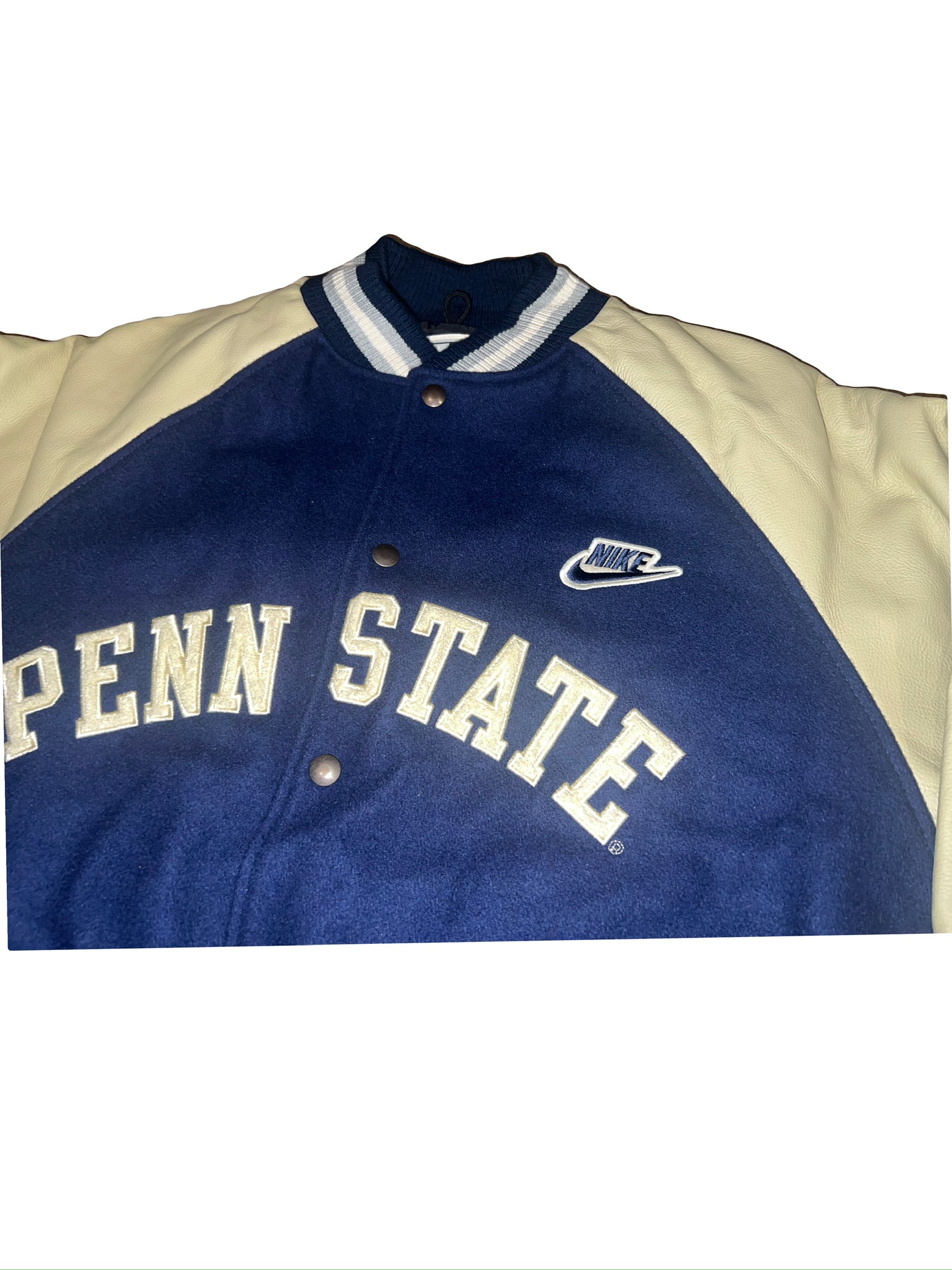 Nike Penn online State Varsity Jacket Large