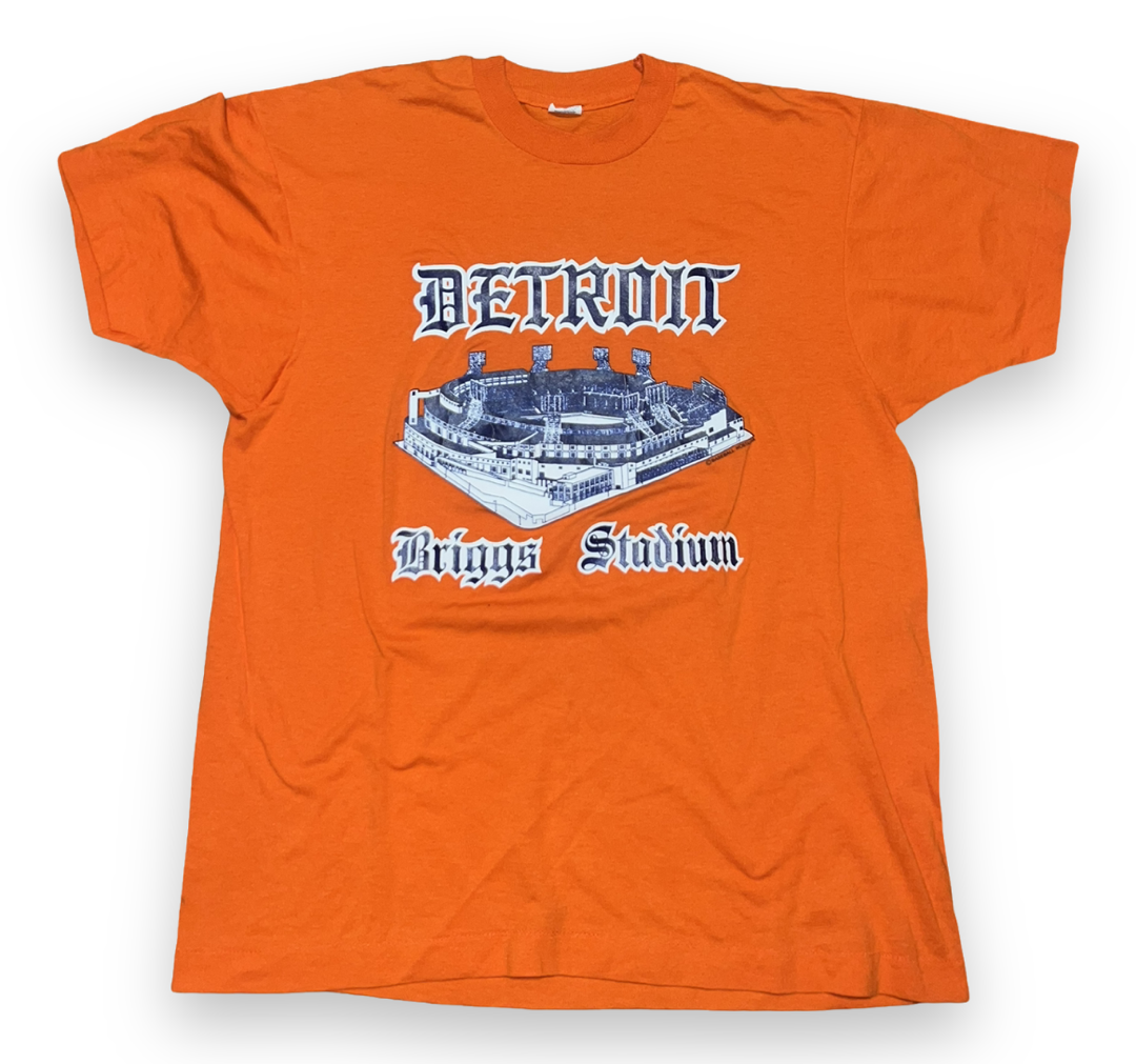 80s Detroit Tigers Briggs Stadium T shirt (Large)