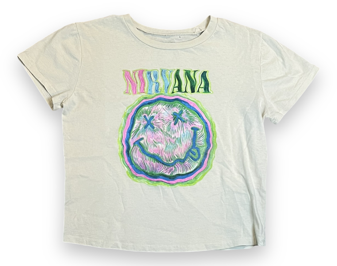 Nirvana crop top (Medium)