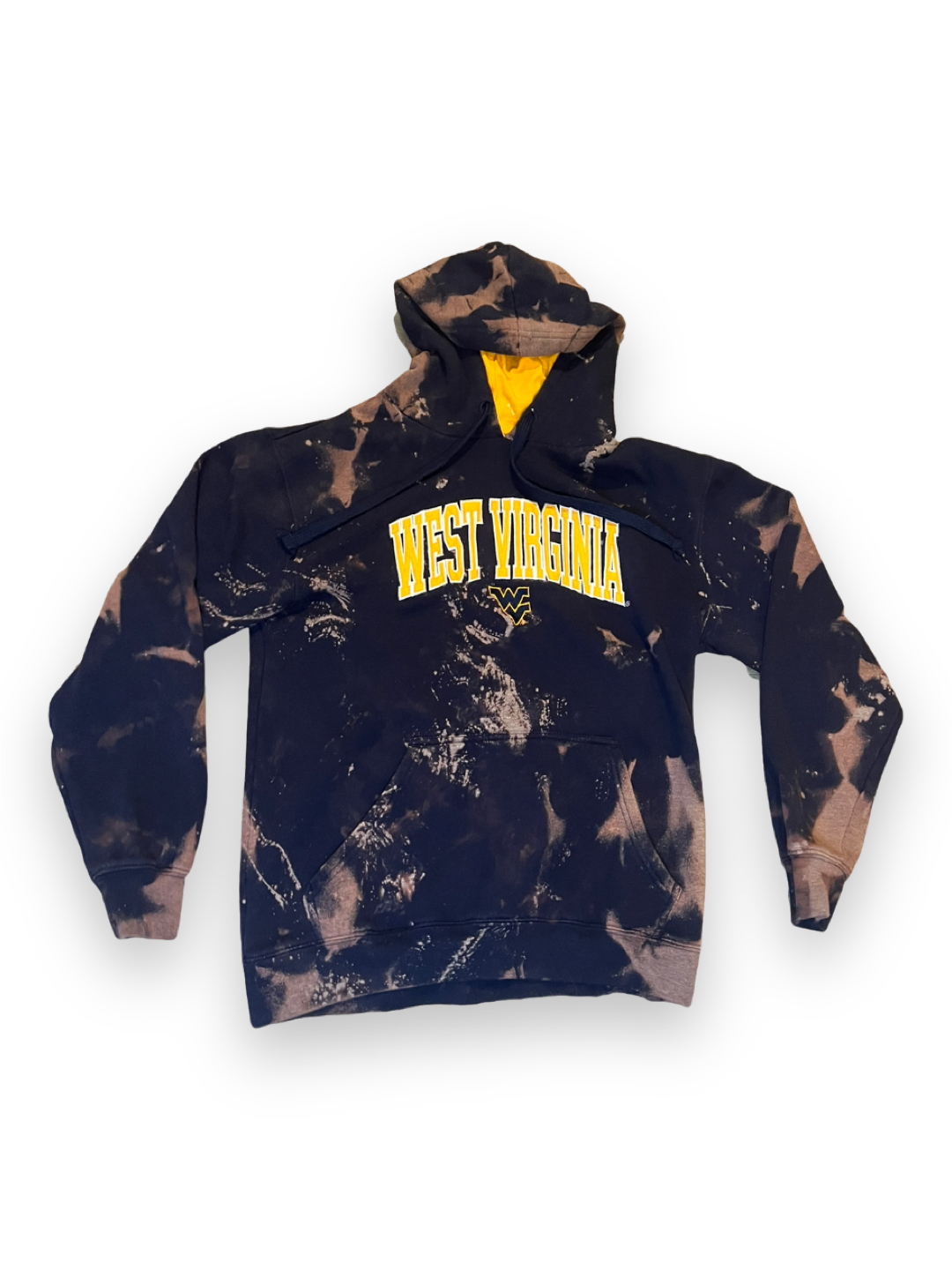 Acid washed West Virginia hoodie (medium)