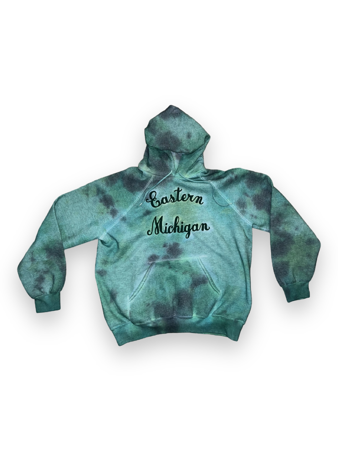 Tie dye Eastern Michigan hoodie (XXL)